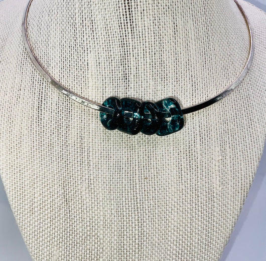 Teal Blue Beads