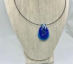 Two-Toned Blue Pendant